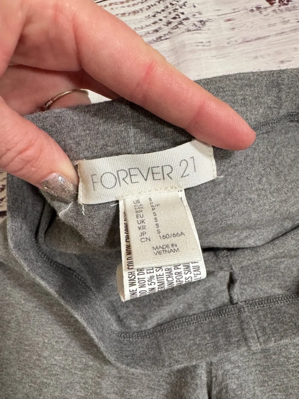 Forever 21 Gray Women's Stretch Bike Shorts